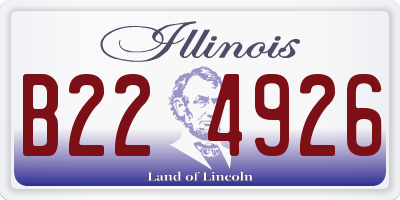 IL license plate B224926