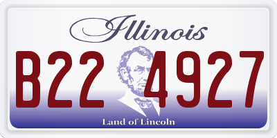 IL license plate B224927