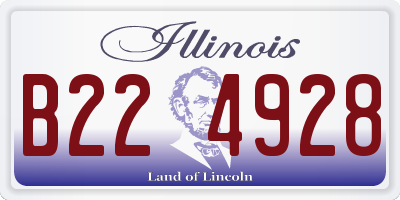 IL license plate B224928