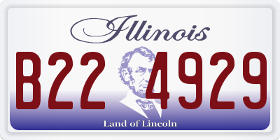 IL license plate B224929