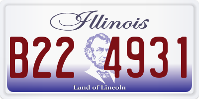 IL license plate B224931