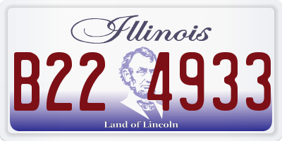 IL license plate B224933