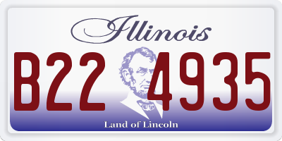 IL license plate B224935