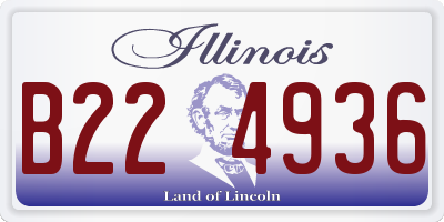 IL license plate B224936