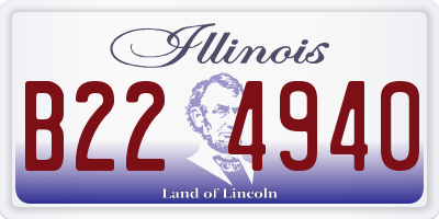 IL license plate B224940
