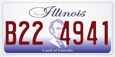 IL license plate B224941