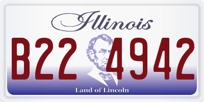 IL license plate B224942