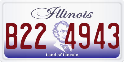 IL license plate B224943