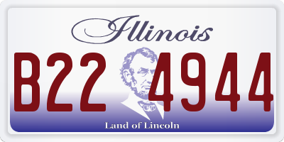 IL license plate B224944