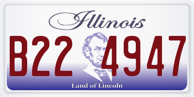 IL license plate B224947
