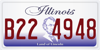 IL license plate B224948
