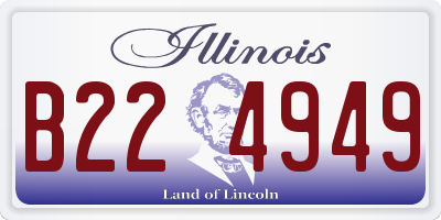IL license plate B224949