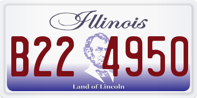 IL license plate B224950