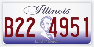 IL license plate B224951