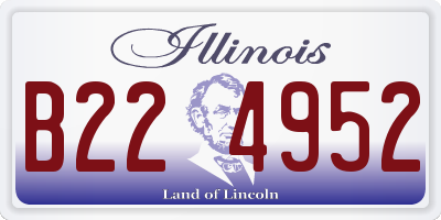 IL license plate B224952