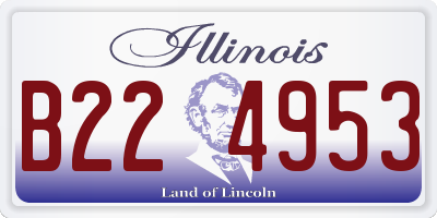 IL license plate B224953