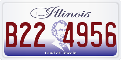 IL license plate B224956