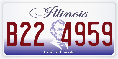 IL license plate B224959