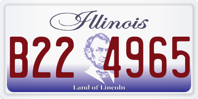 IL license plate B224965