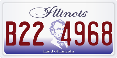 IL license plate B224968
