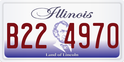 IL license plate B224970