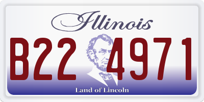 IL license plate B224971
