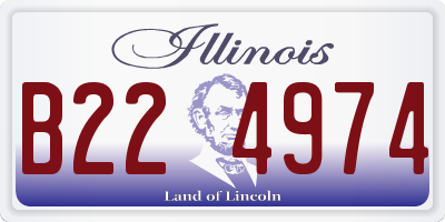 IL license plate B224974