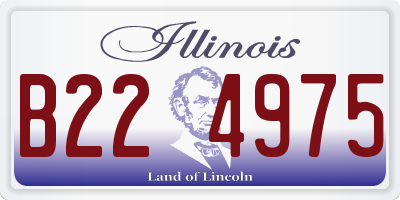 IL license plate B224975