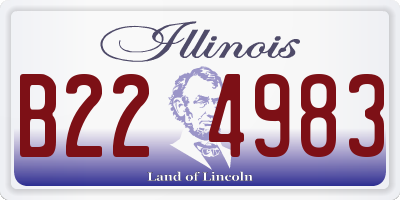 IL license plate B224983