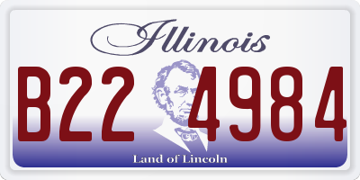 IL license plate B224984