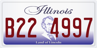 IL license plate B224997