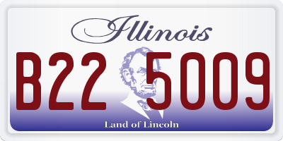 IL license plate B225009