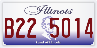 IL license plate B225014