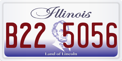 IL license plate B225056