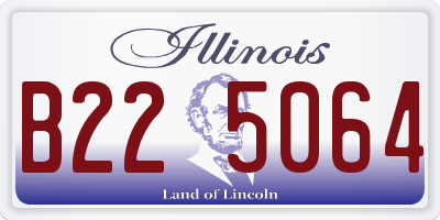 IL license plate B225064