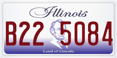 IL license plate B225084
