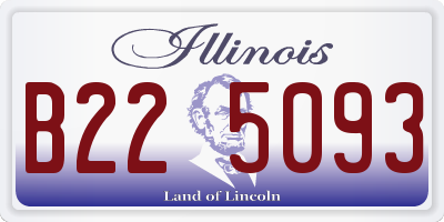 IL license plate B225093