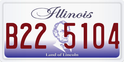 IL license plate B225104