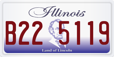 IL license plate B225119