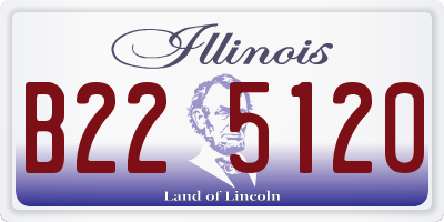 IL license plate B225120