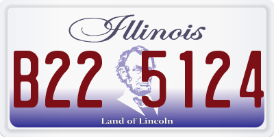 IL license plate B225124