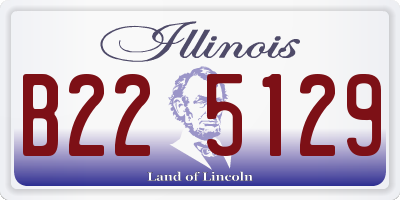 IL license plate B225129