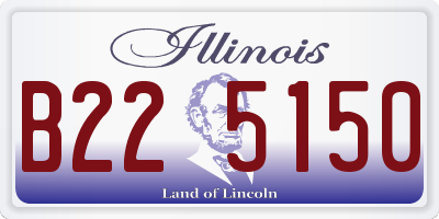 IL license plate B225150