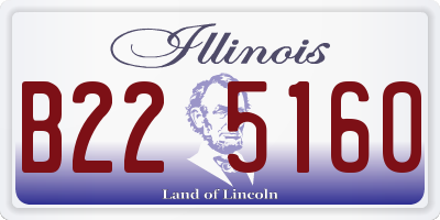 IL license plate B225160