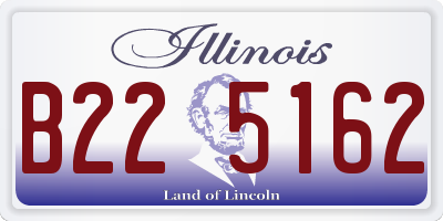 IL license plate B225162