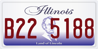 IL license plate B225188