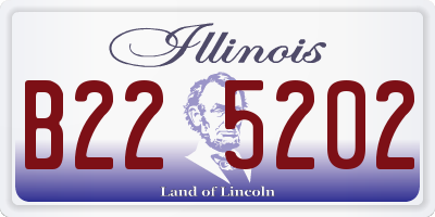 IL license plate B225202