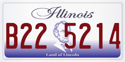IL license plate B225214