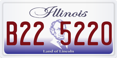 IL license plate B225220