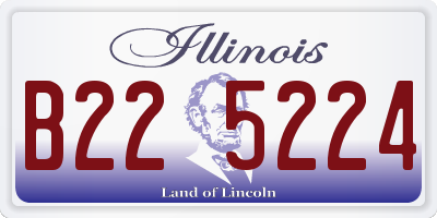 IL license plate B225224